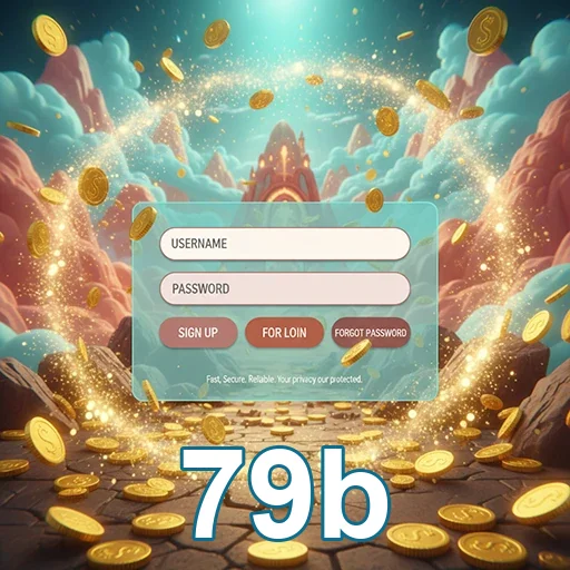 Ilustração de Acesse o cassino online 79b com login rápido e seguro